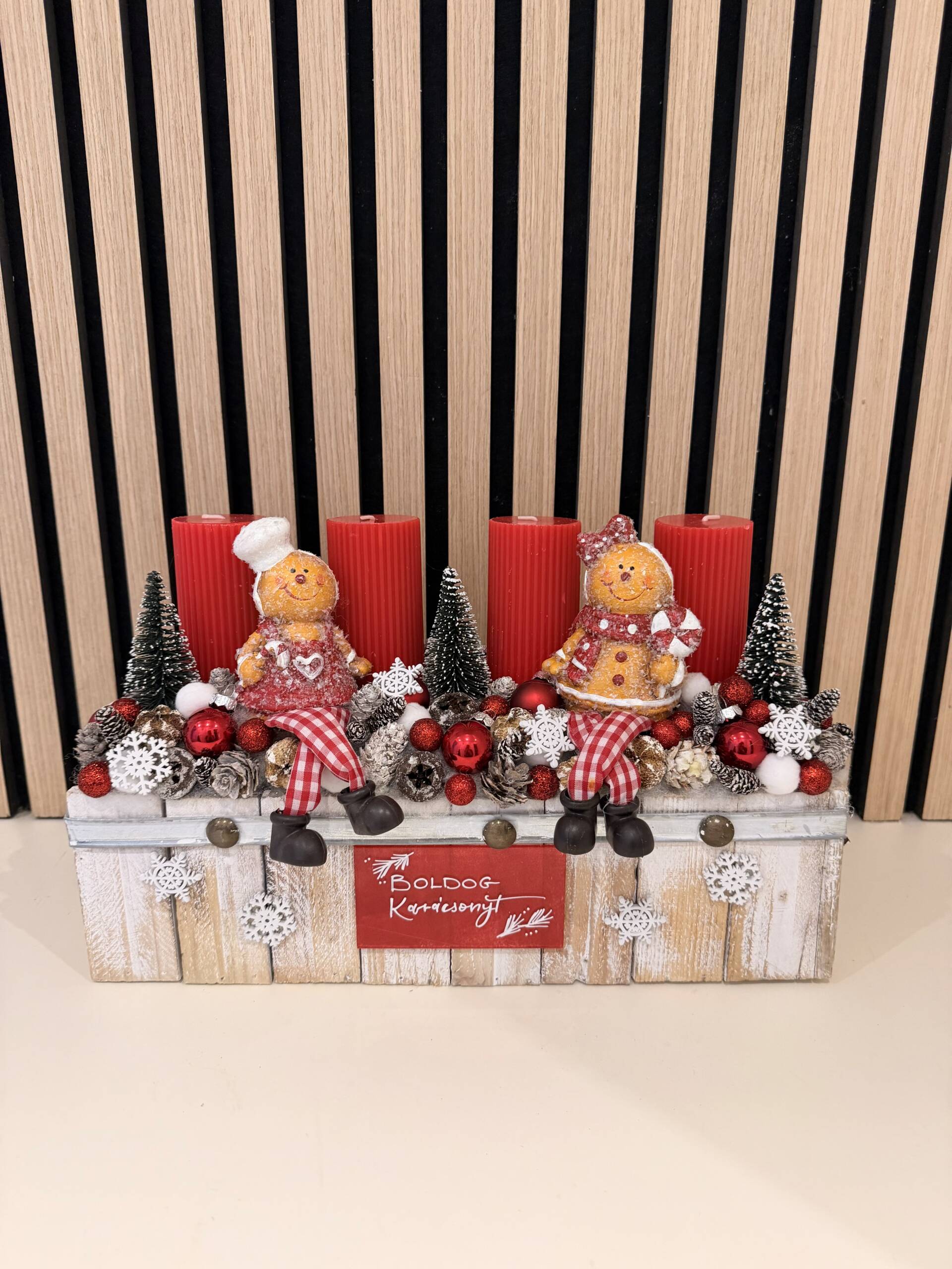 Adventi asztaldísz 40 cm