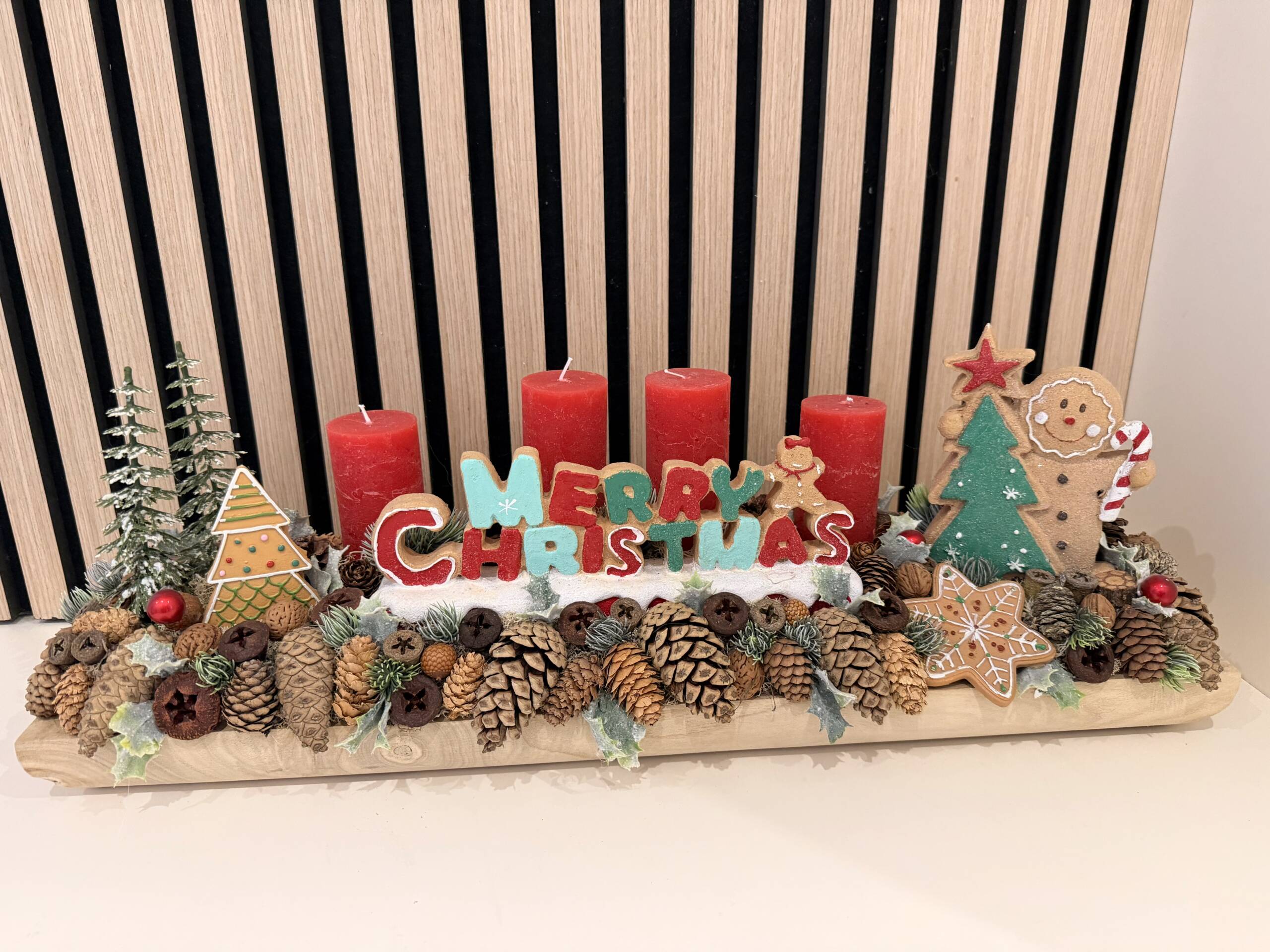 Óriás adventi asztaldísz 60cm