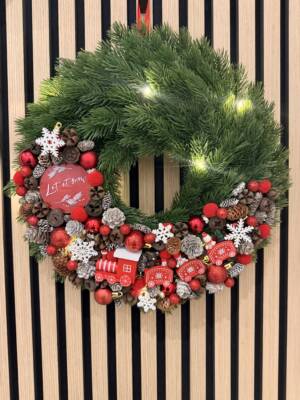 Karácsonyi kopogtató 40 cm